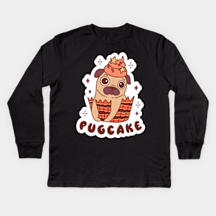 Pug Cake Kids Long Sleeve T-Shirt